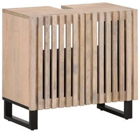 vidaXL Armário de lavatório 62x34x58 cm madeira de mangueira maciça