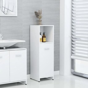 802588 vidaXL Armário de casa de banho 30x30x95 cm contraplacado branco