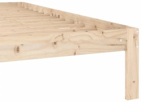 Estrutura de cama 160x200 cm pinho maciço