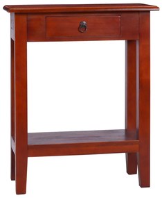 vidaXL Mesa consola 60x30x75 cm mogno maciço castanho clássico