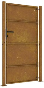 Portão de jardim 105x205 cm aço corten