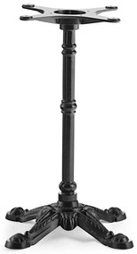 Pernas de Mesa Bar, Restaurante, Café, Esplanada Conjunto de 2 Bases de mesa BRISTOL NEW, fundição, 4 pés, preta, altura 72 cms