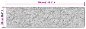 Tapete lavável antiderrapante 80x300 cm multicor