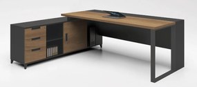 Secretária de Escritório ELITE Magna com Armário - Riva