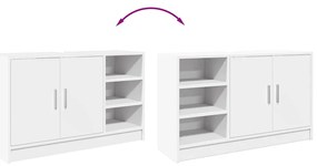 Armário de lavatório 90x29x55 cm derivados de madeira branco