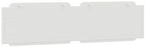 Almofadão de cabeceira 200 cm couro artificial branco