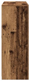 Buffet Lateral com Luzes LED Madeira Antiga 162x37x100 cm Madeira Recu