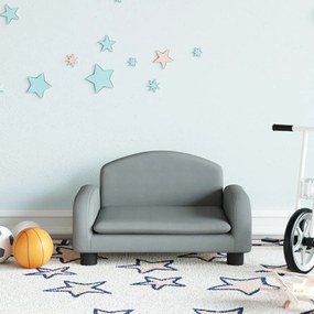 vidaXL Sofá infantil 50x40x30 cm tecido cinzento-claro