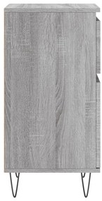 Aparadores 2 pcs 40x35x70 cm derivados madeira cinzento sonoma