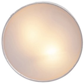 Candeeiro de tecto rosa 30 cm com interior dourado - Tambor Moderno