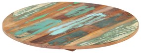 vidaXL Tampo de mesa redondo 40 cm 15-16 mm madeira recuperada maciça