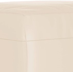 3 pcs conj. sofás c/ almofadões tecido de microfibra bege