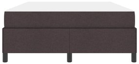 Cama Box Castanho 140 x 200 cm Tecido, Madeira de Engenharia