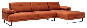Sofá de Canto Mustang – Laranja – 274 x 174 cm