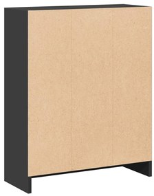 Estante 60x24x76 cm madeira processada preto