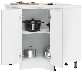 Armário baixo canto para cozinha Kalmar betão projetada cinza