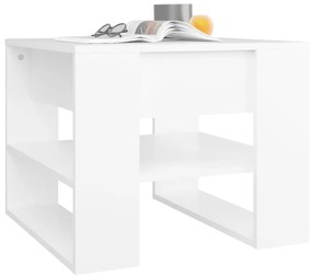 Mesa de centro 55,5x55x45 cm madeira processada branco