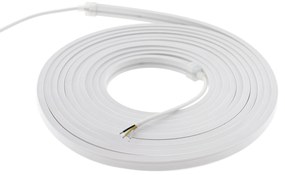 Led NEON Flex, 6x12mm, DC24V, 240Led/m, CCT, 5m, 90W, IP67 Branco duplo