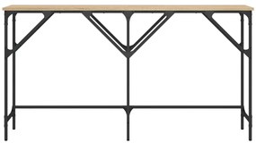 Mesa consola 140x29x75 cm derivados de madeira carvalho sonoma
