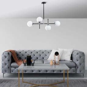 Chandelier My Legend – Preto e Branco – 90 x 15 cm