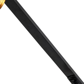 Sistema de calhas moderno monofásico com 5 focos bronze escuro - Jeana Moderno