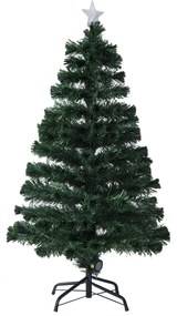 Árvore de Natal artificial com fibra óptica Φ60x120cm + 16 LED de 3 cores perfeitas para decoração de Natal