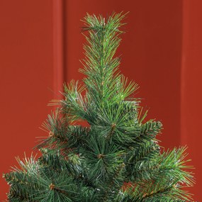 Árvore de Natal 180 cm Árvore de Natal Artificial com 528 Ramos e Suporte de Metal para Interior Verde