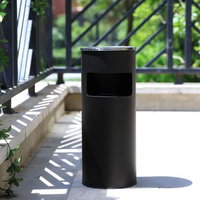 Cinzeiro de pé 22 x 32,3 cm (ø x A) 12,3 L preto