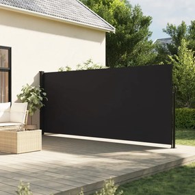 vidaXL Toldo lateral retrátil 180x500 cm preto