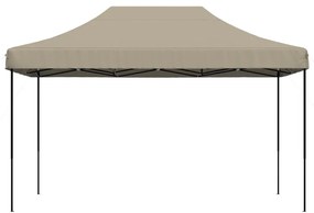 Tenda p/ festas pop-up dobrável 440x292x315cm cinza-acastanhado