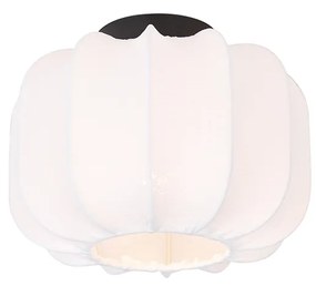 Plafon de teto Japandi branco 25cm - Madleine
