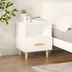vidaXL Mesa de cabeceira 40x35x47 cm branco