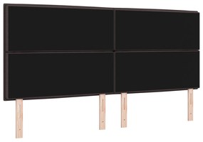 Cabeceira Design Linhas Castanha Escura 200 cm Tecido