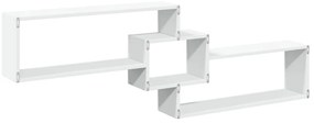 Armário de parede 158x18x53 cm derivados de madeira branco