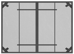 Mesa de jardim 110x80x72 cm malha de aço antracite