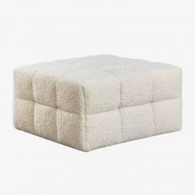 Harriet Sheepskin Puff Chenille Creme Bege - Sklum