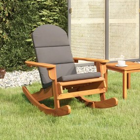 vidaXL Cadeira de baloiço Adirondack com almofadões acácia maciça