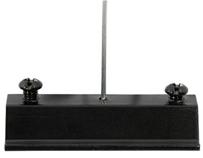 Sistema de iluminação de trilho pendente moderno com 6 focos pretos monofásicos GU10 50mm - Iconic Ruby Honey