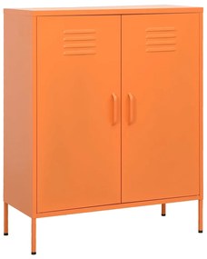 Armário de arrumação aço 80x35x101,5 cm laranja