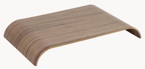 Prateleira de parede em madeira de nogueira Curva