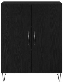 Buffet Carvalho Preto 69.5x34x180 cm Madeira Engenharia