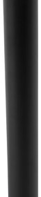 Candeeiro de mesa moderno preto com tom castanho 25 cm - Simplo Moderno