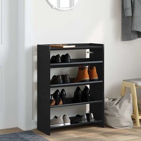 Sapateira 60x25x81 cm derivados de madeira preto