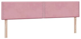 Cama com molas/colchão rosa 180x220 cm veludo