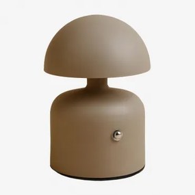 Nantali Wireless Iron Led Lâmpada De Mesa Para Exterior Moka Brown - Sklum