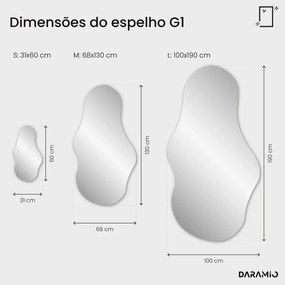 Espelho atípico com LED G1