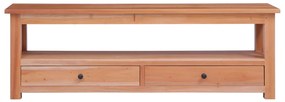 Móvel de TV 115x30x40 cm madeira de mogno maciça