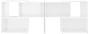 Móvel de TV 104x30x52 cm derivados de madeira branco brilhante