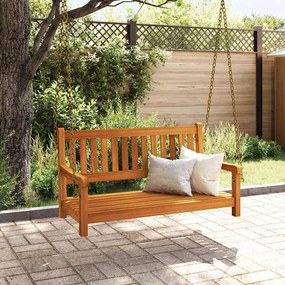 Banco de Balanço de Jardim para 2 Pessoas 110x56x58 cm Madeira Sólida