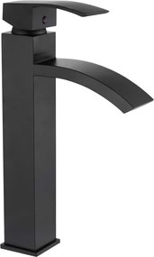 Mexen Libra torneira de lavatório alta, preta - 745110-70